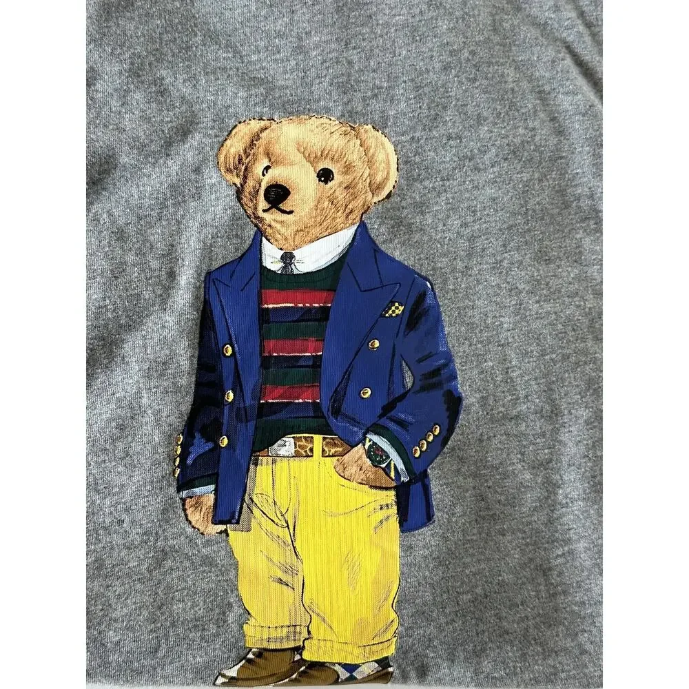 Polo Ralph Lauren Bear Cotton T-Shirt Gray 2XL/2TG NWT